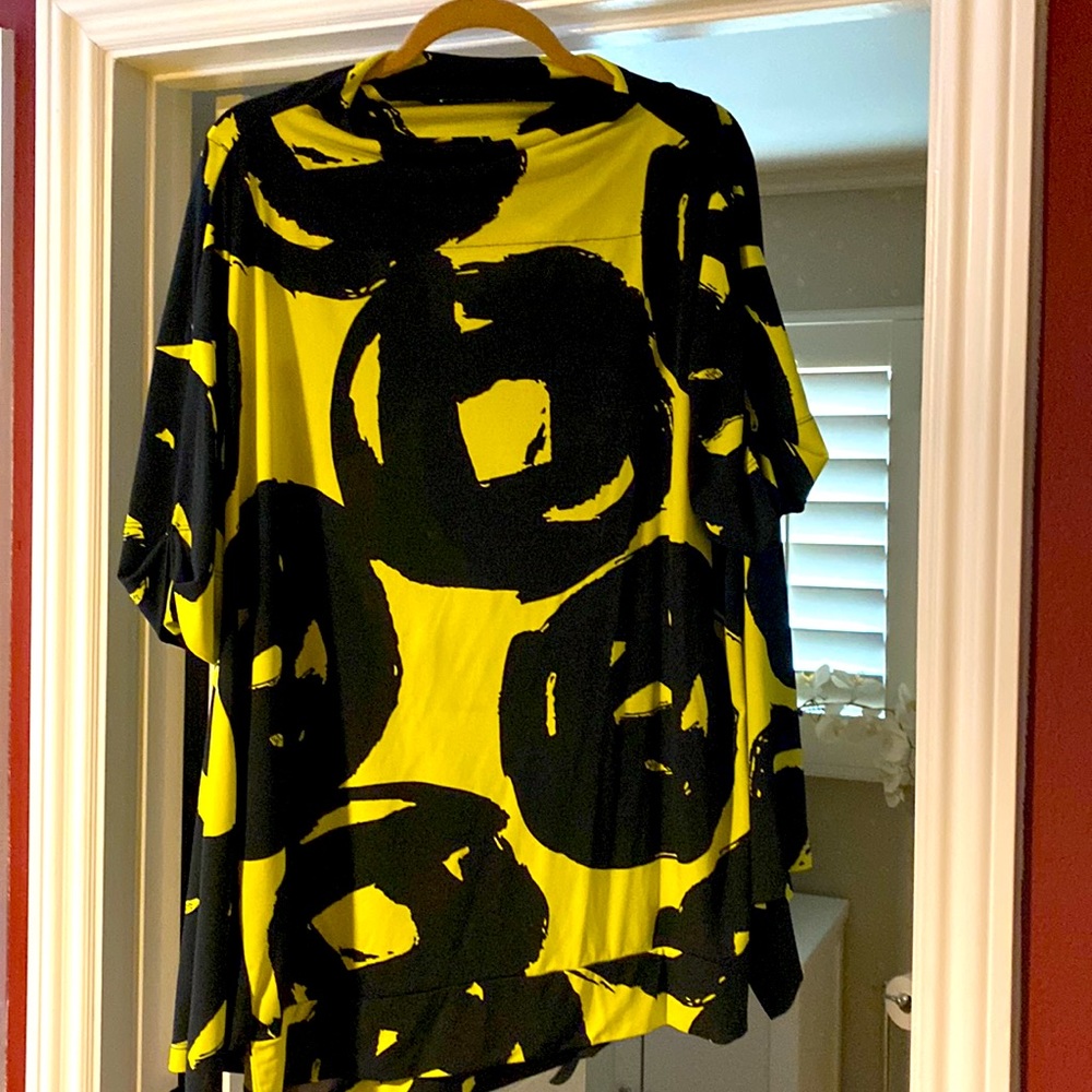 Black Lime Green tunic